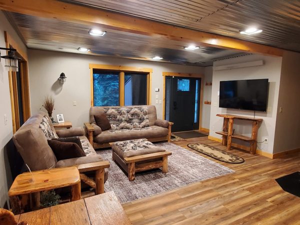 Family room and television