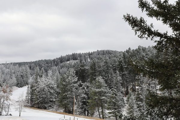 Snow-covered hills