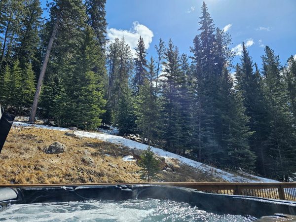 View from the hot tub